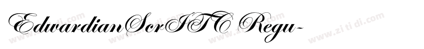 EdwardianScrITC Regu字体转换